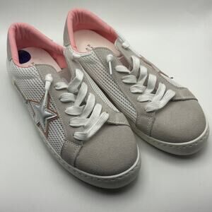 Vintage Havana Star Sneakers Women’s 8.5 White Pink Silver Mesh Low Top Shoes